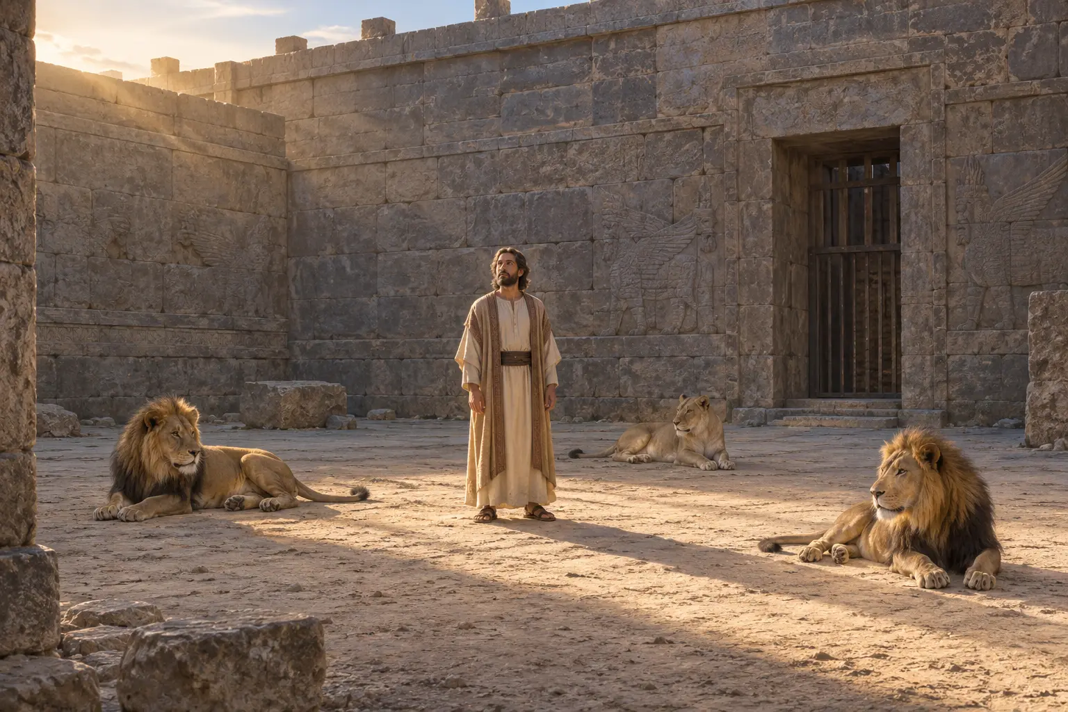 Daniel en el foso de los leones