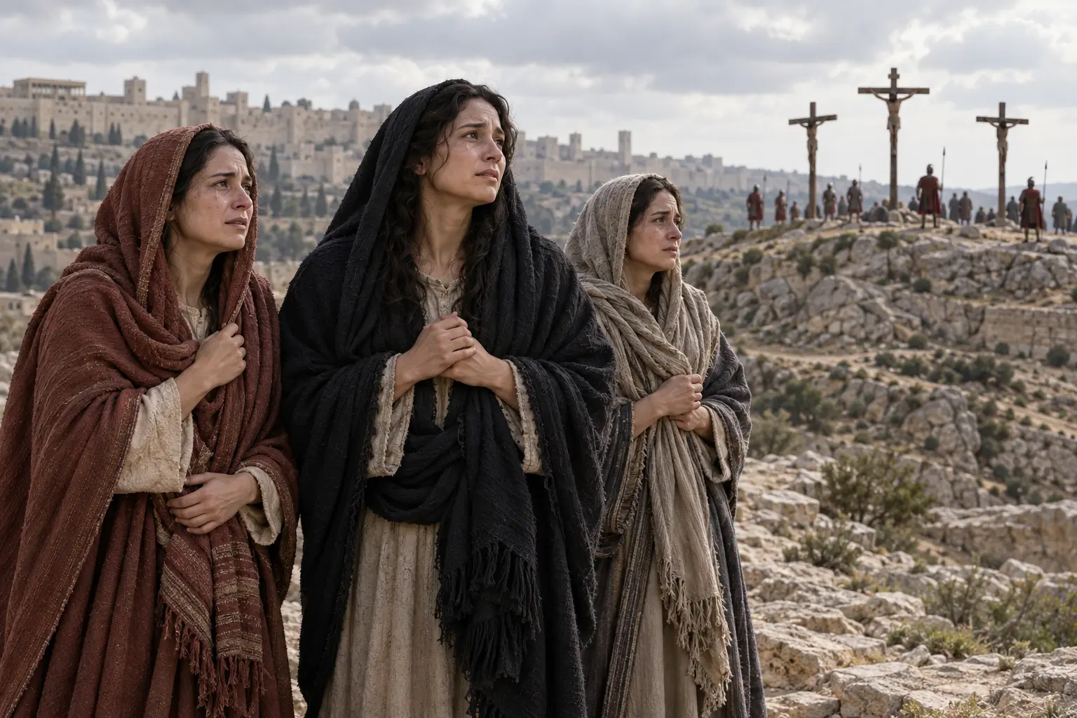 María Magdalena en la cruz
