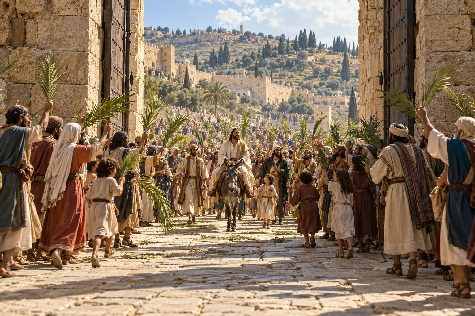 Hosanna en la entrada triunfal de Jesús